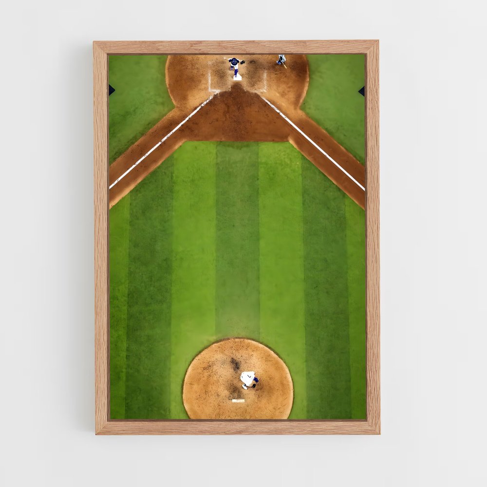 Poster La Bataille du Diamant – affiche Baseball (vue 4)